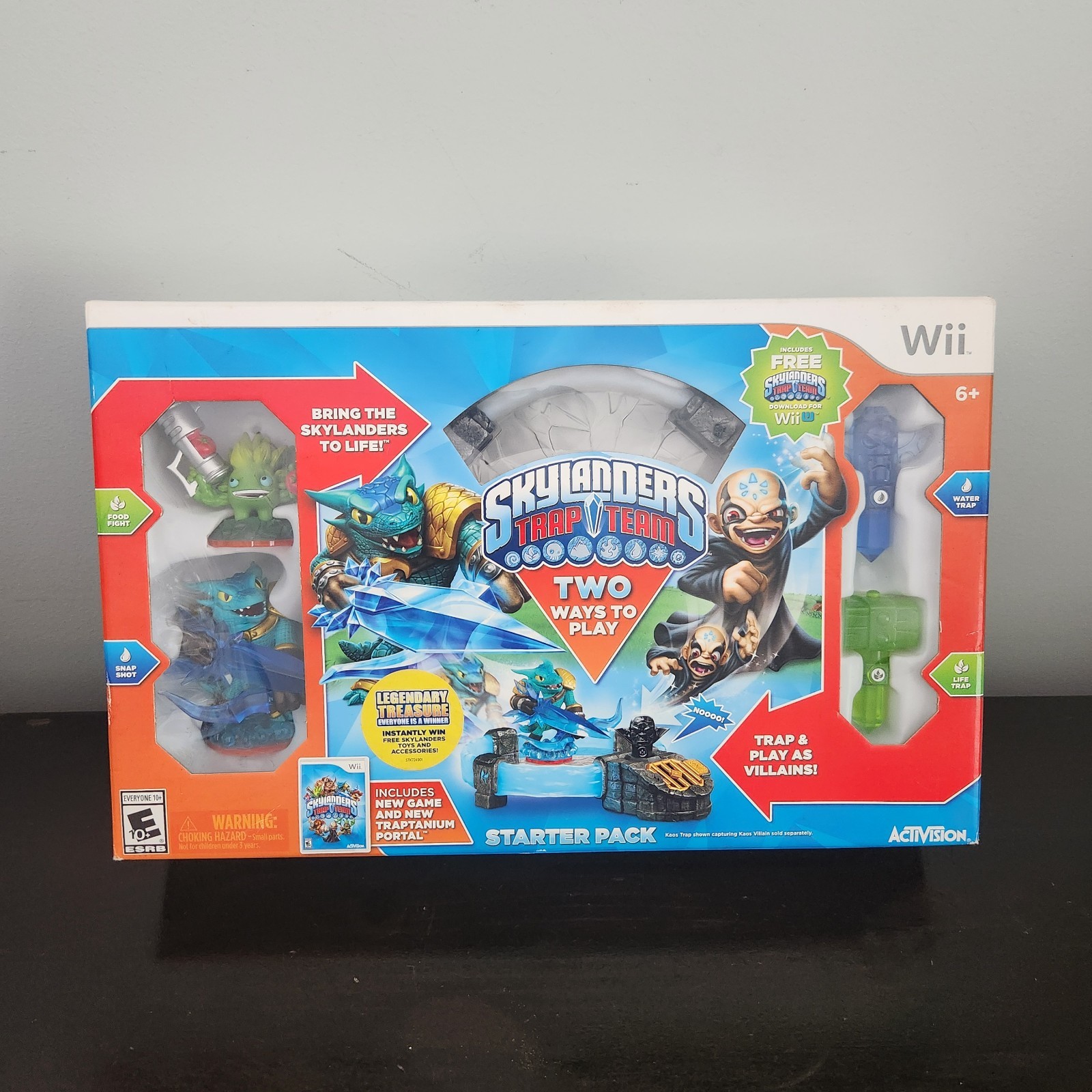 New Skylanders Trap Team Starter Pack (Wii U, 2014) Two Ways To Play Box Sealed