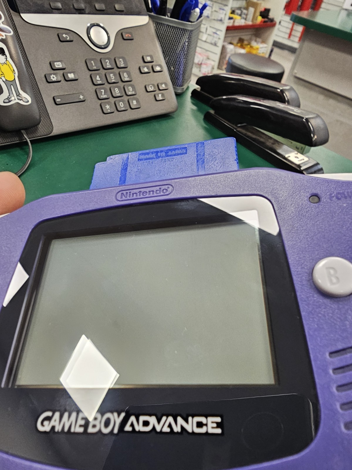 Nintendo Game Boy Advance Handheld System Indigo NEW SCREEN