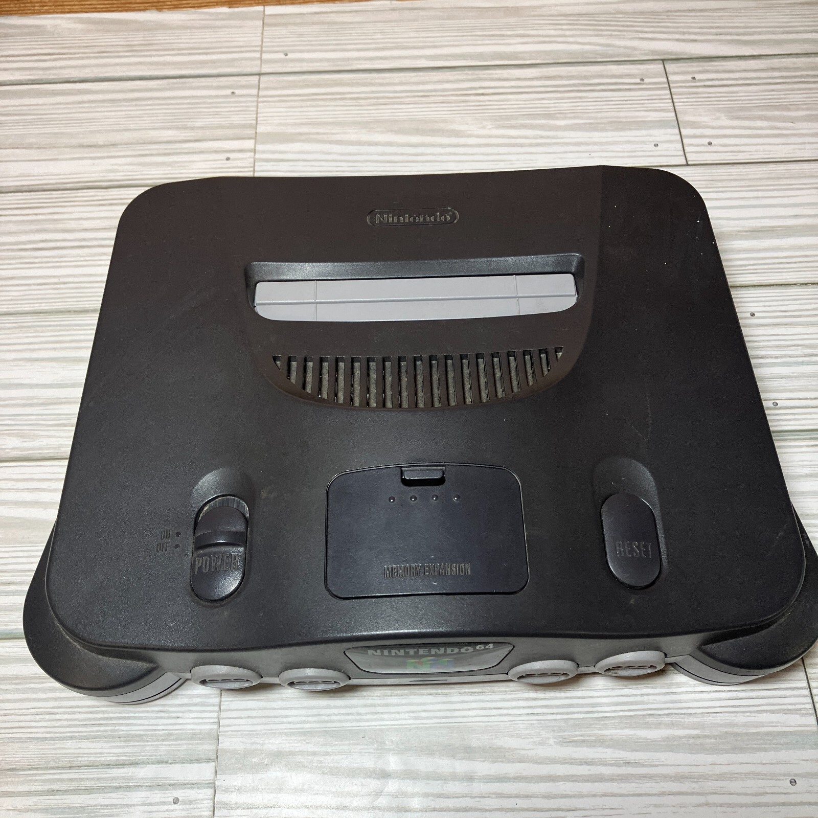 Nintendo 64 N64 System Console OEM Bundle Lot w/ Mario Game – No AV