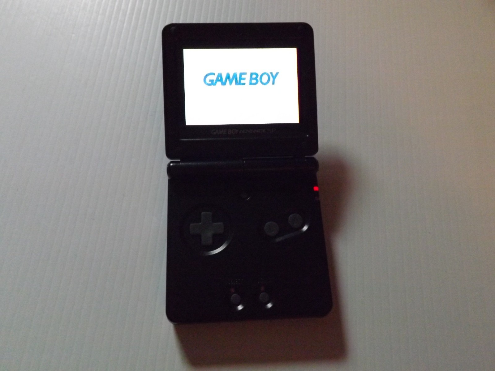 RESHELLED! NEW BATTERY! Black Nintendo Gameboy Advance SP 101 System – 610a