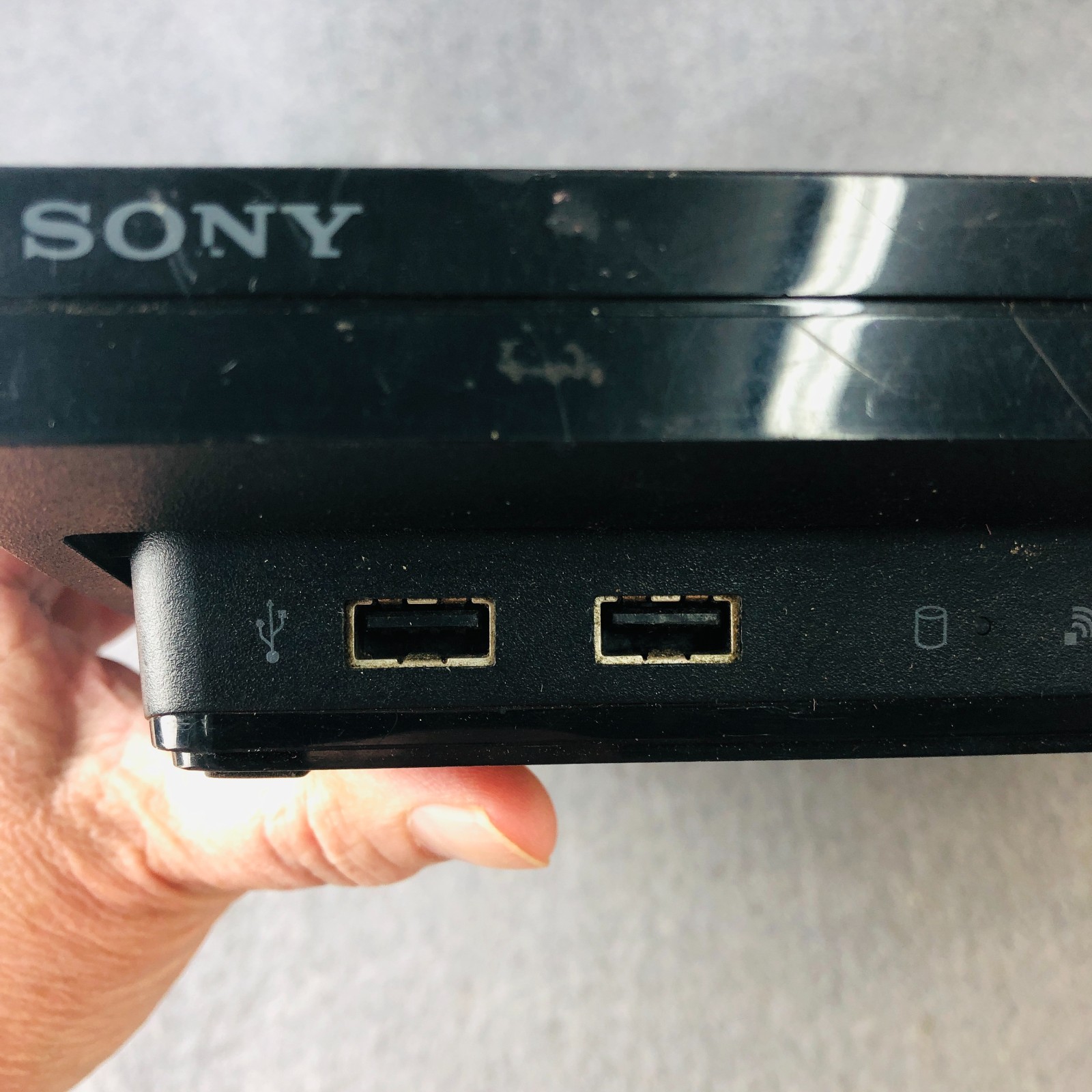 Sony PlayStation 3 PS3 Slim CECH-2001B Black Console Only Tested Works