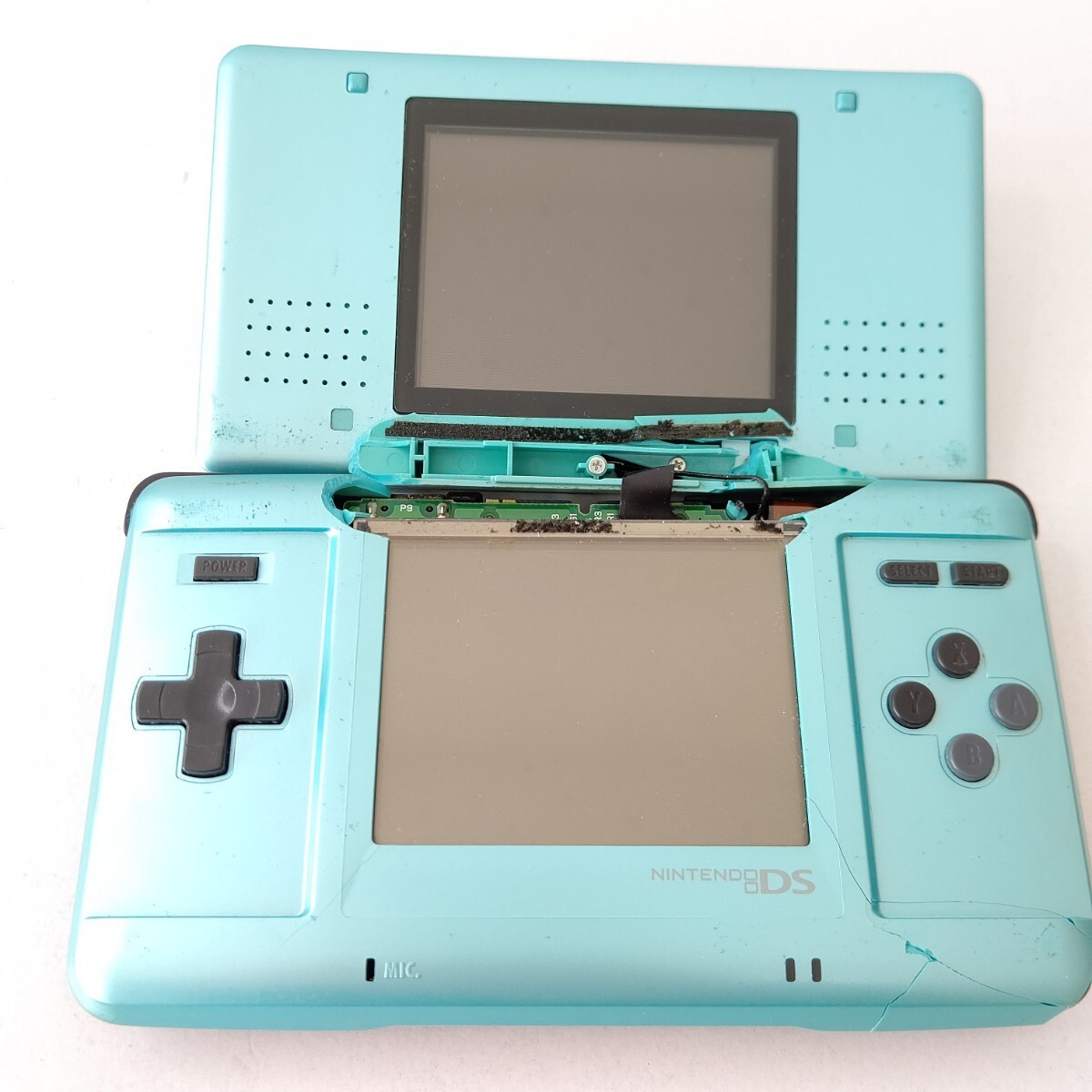 Nintendo DS Turquoise Blue NTSC-J For Parts Repair AS-IS Japan