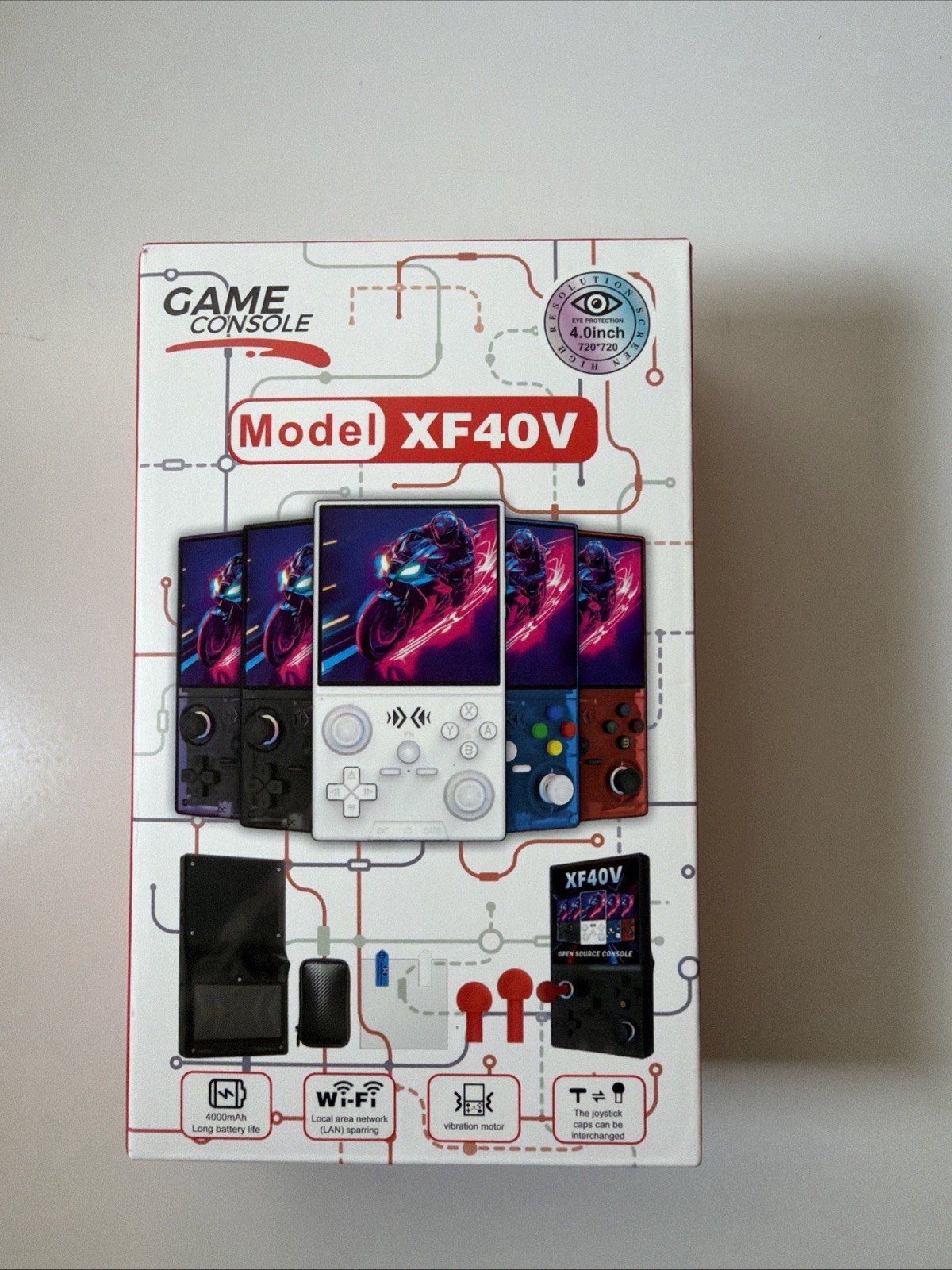 Game Console Handheld Model XF40V 4.0inch Mysterious Black 64G WiFi 720 Wireless