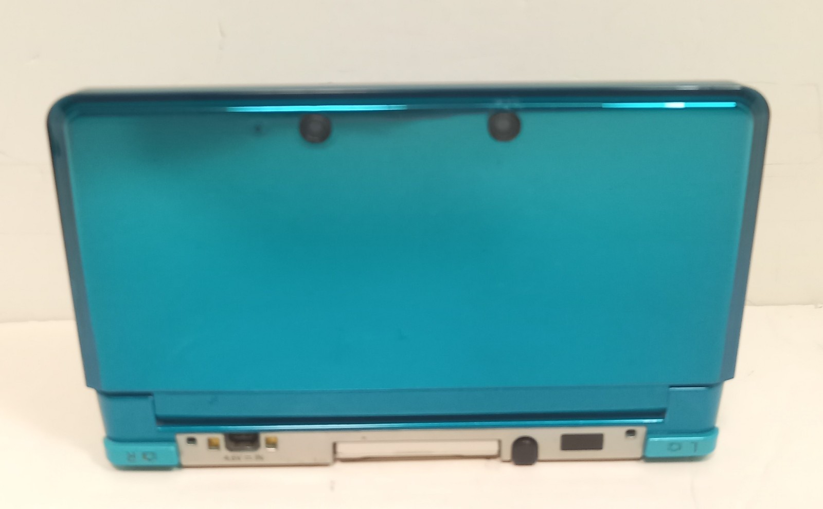 Nintendo 3DS Game Console Aqua Blue color W/ Charger Box Instruction SD card