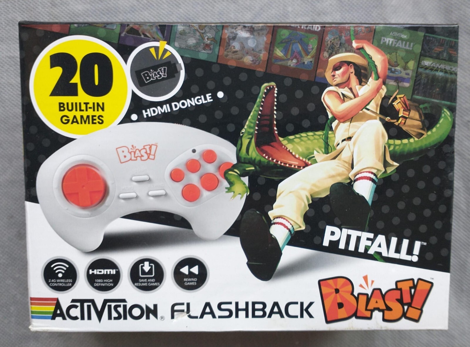 Activision Flashback Blast! Pitfall River Raid Atlantis HDMI 20 Retro Video Game