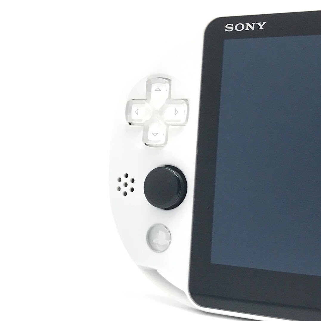 SONY PS Vita Glacier White PCH-2000 Slim LCD Wi-Fi w/ Charger “Mint”