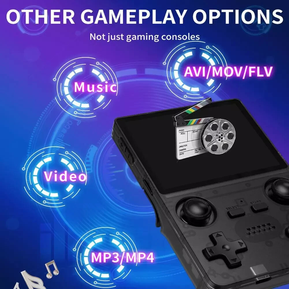 Portable Retro Game Console 3.5” Screen Dual Joystick 3000mah System