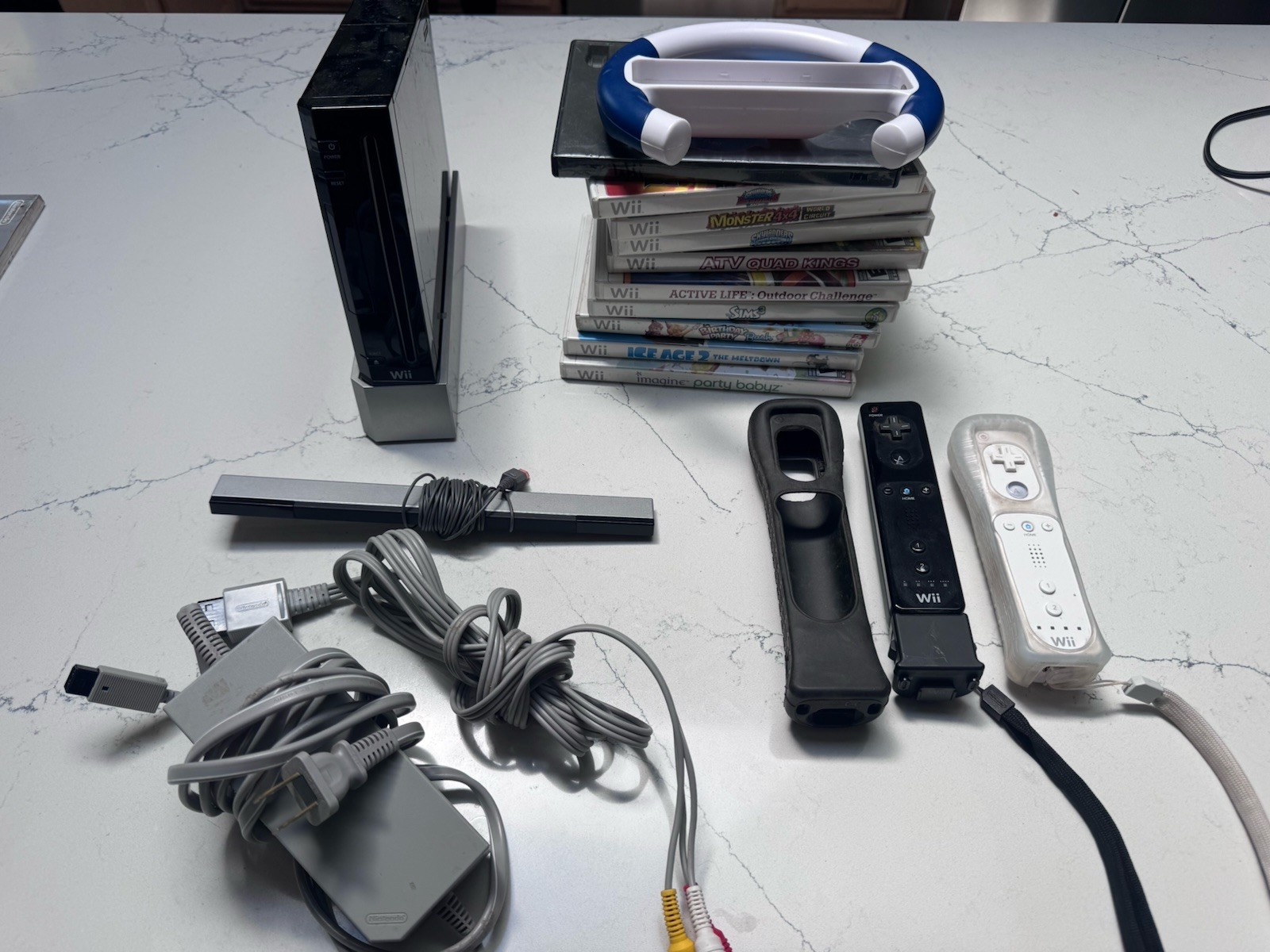 Nintendo Wii RVL-001 – Game Bundle Tested 11 Games