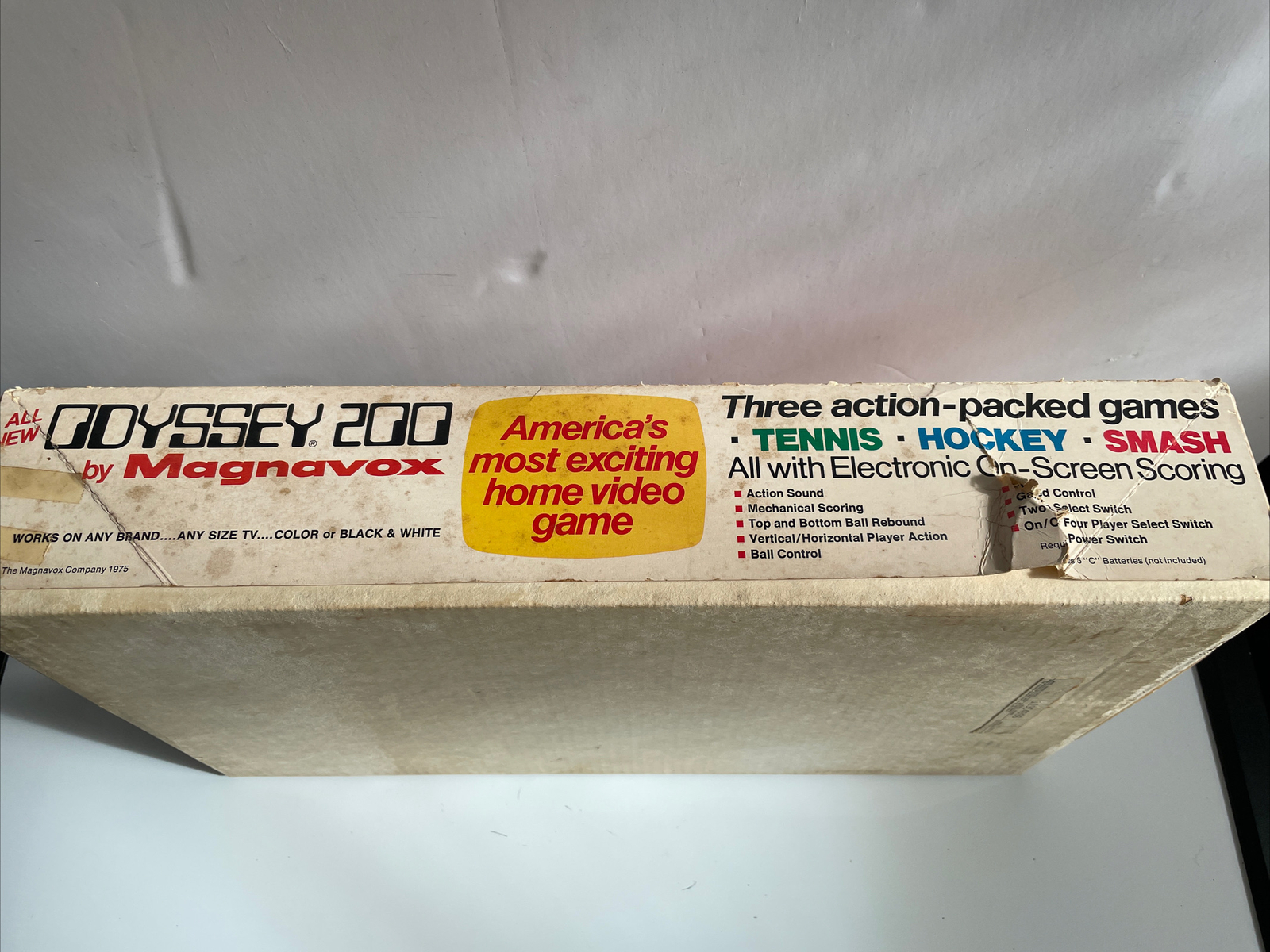 ODYSSEY 200 MAGNAVOX SYSTEM W/ BOX TENNIS HOCKEY SMASH VINTAGE UNTESTED