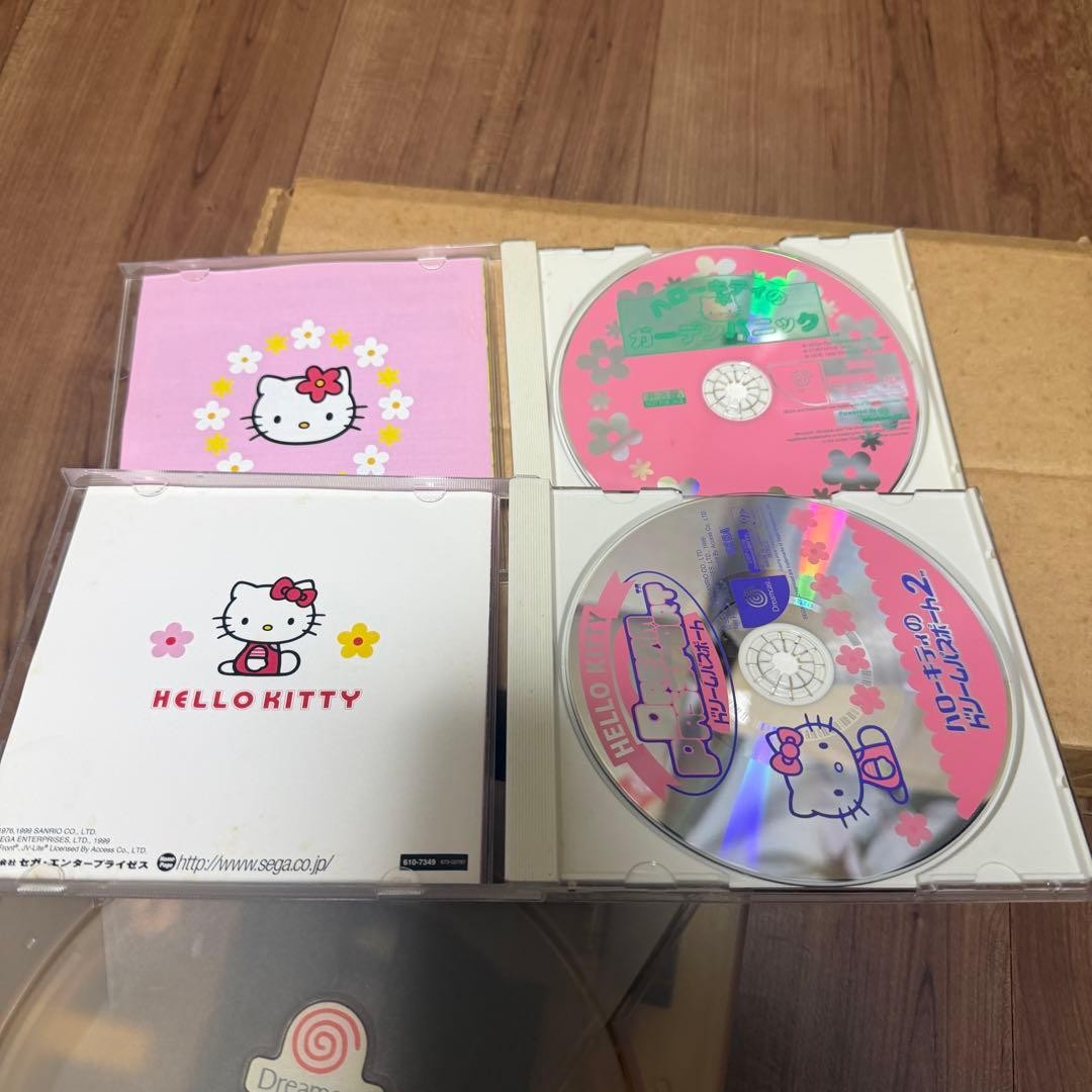 Sega Dreamcast DC Console HELLO KITTY Ver Clear Pink HKT-3000 Tested