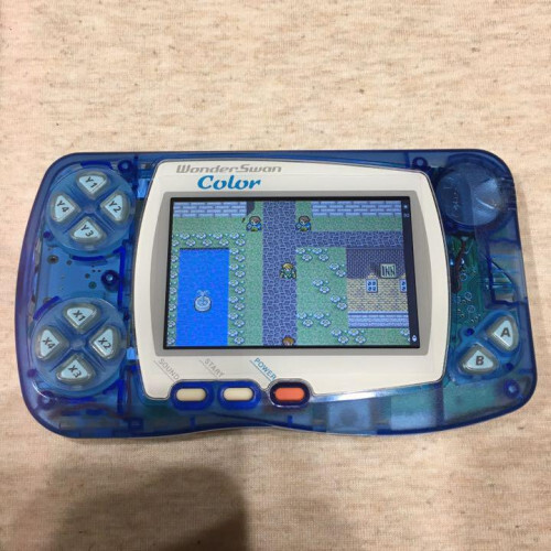 Genuine exterior + old backlit LCD ◇ WonderSwan Color ◇ Crystal Blue body