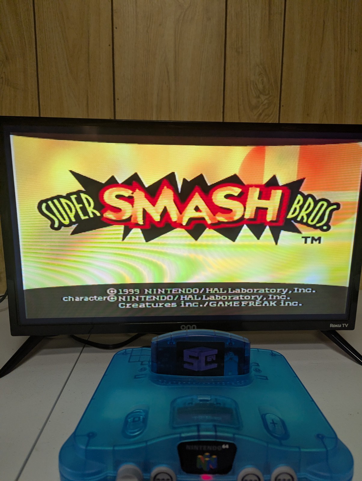 Nintendo 64 Ice Blue Console + SummerCart 64