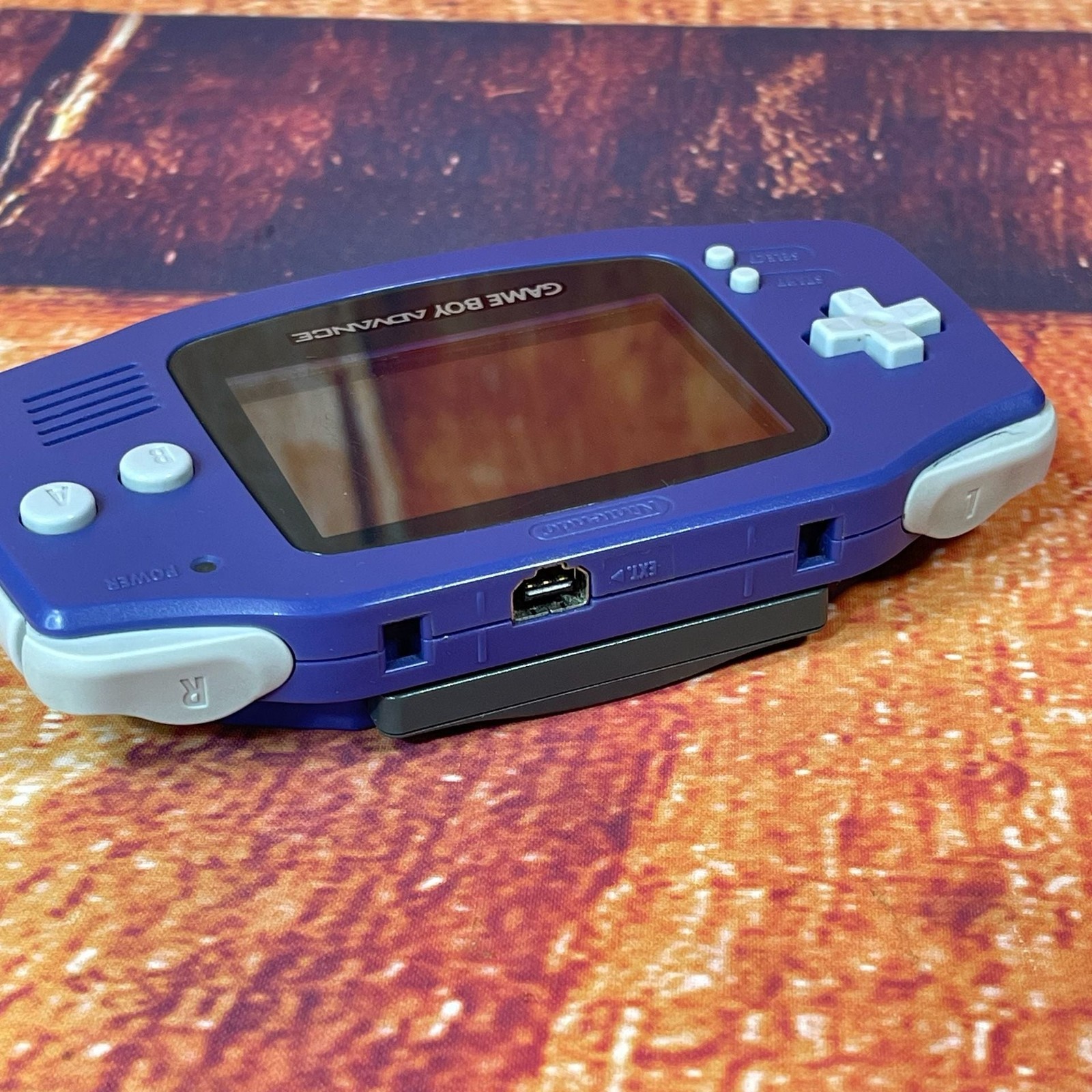 Indigo Nintendo Game Boy Advance AGB-001 Console w/ Incredible Hulk Game/Manual