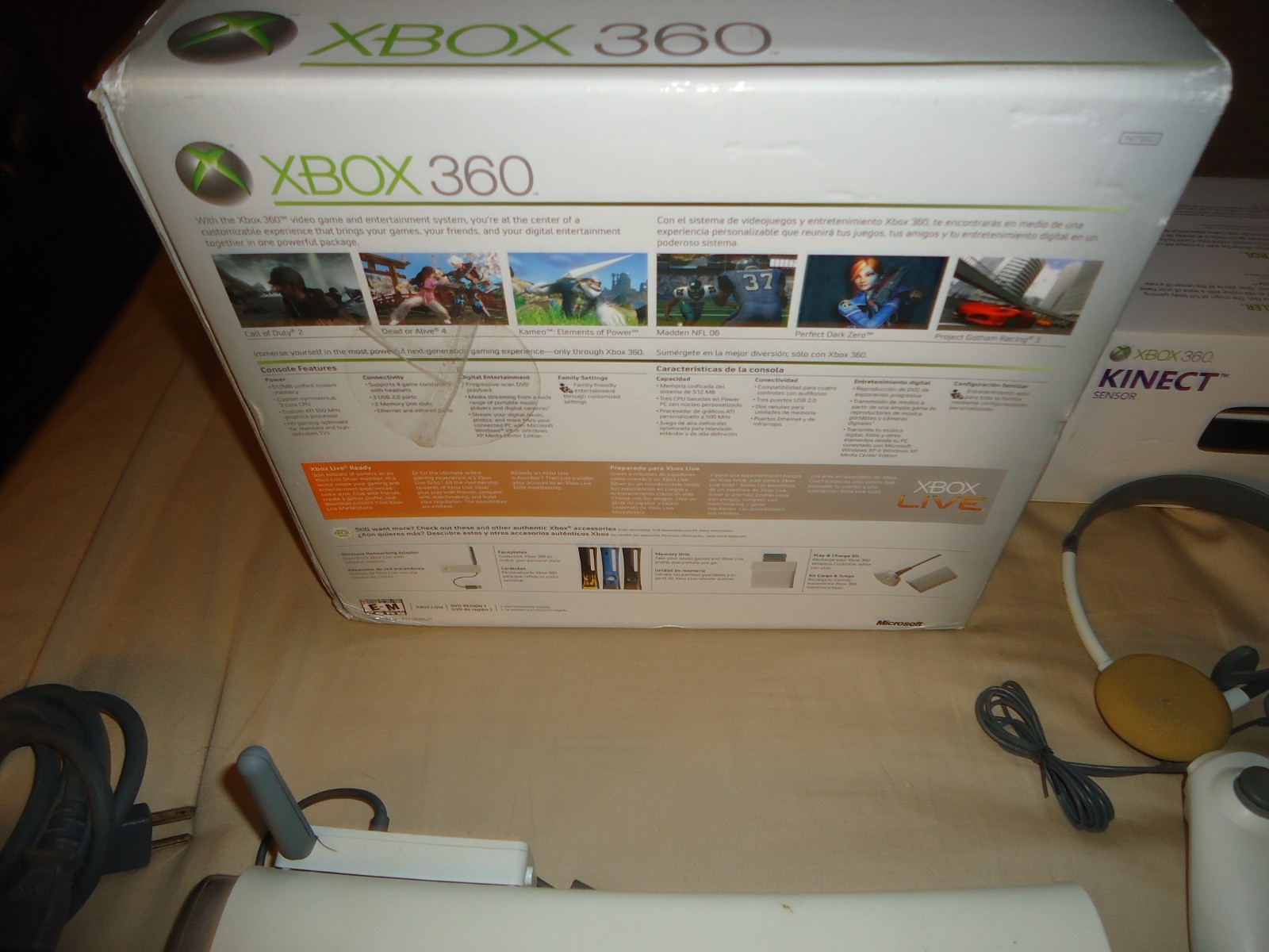 Xbox 360 with rare HD DVD Player external disc drive w/system Boxed Dead Space 2