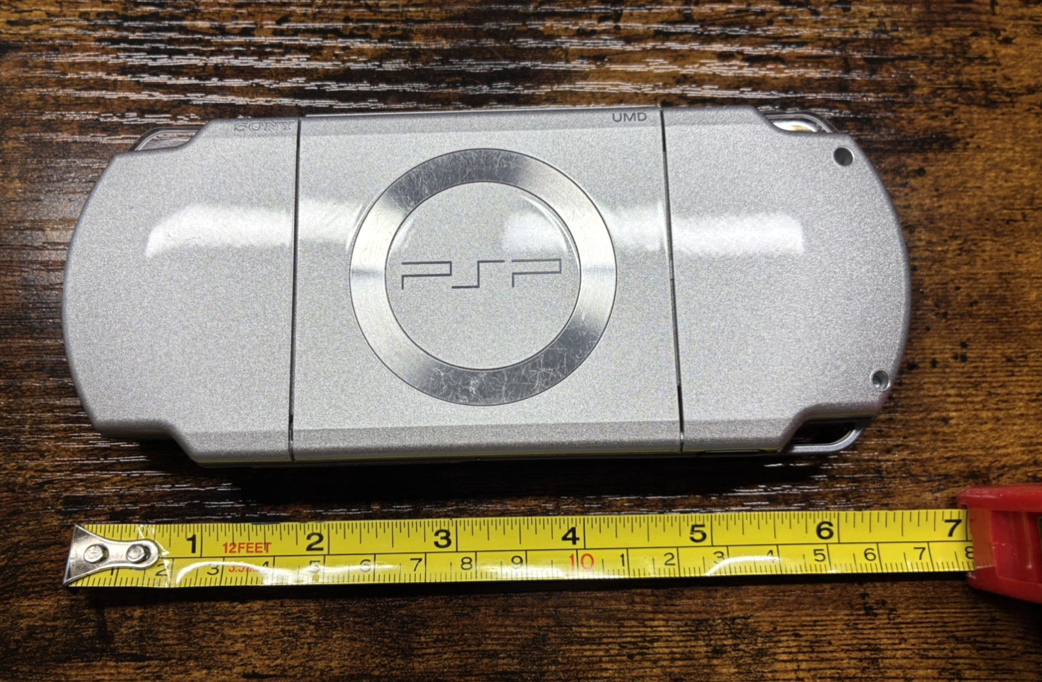 Sony PSP-2001 Silver Console NEW-Barely Used w/New Battery/Charger + 3 UMDs