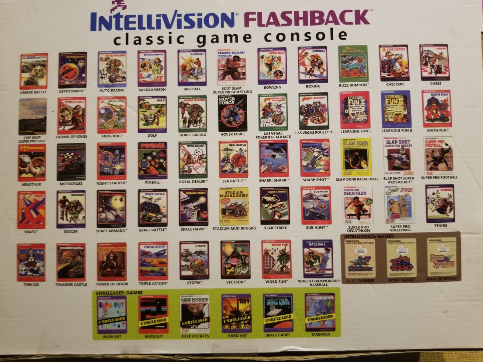 INTELLIVISION Flashback Classic Game Console With 61 Built-in Games Collectors