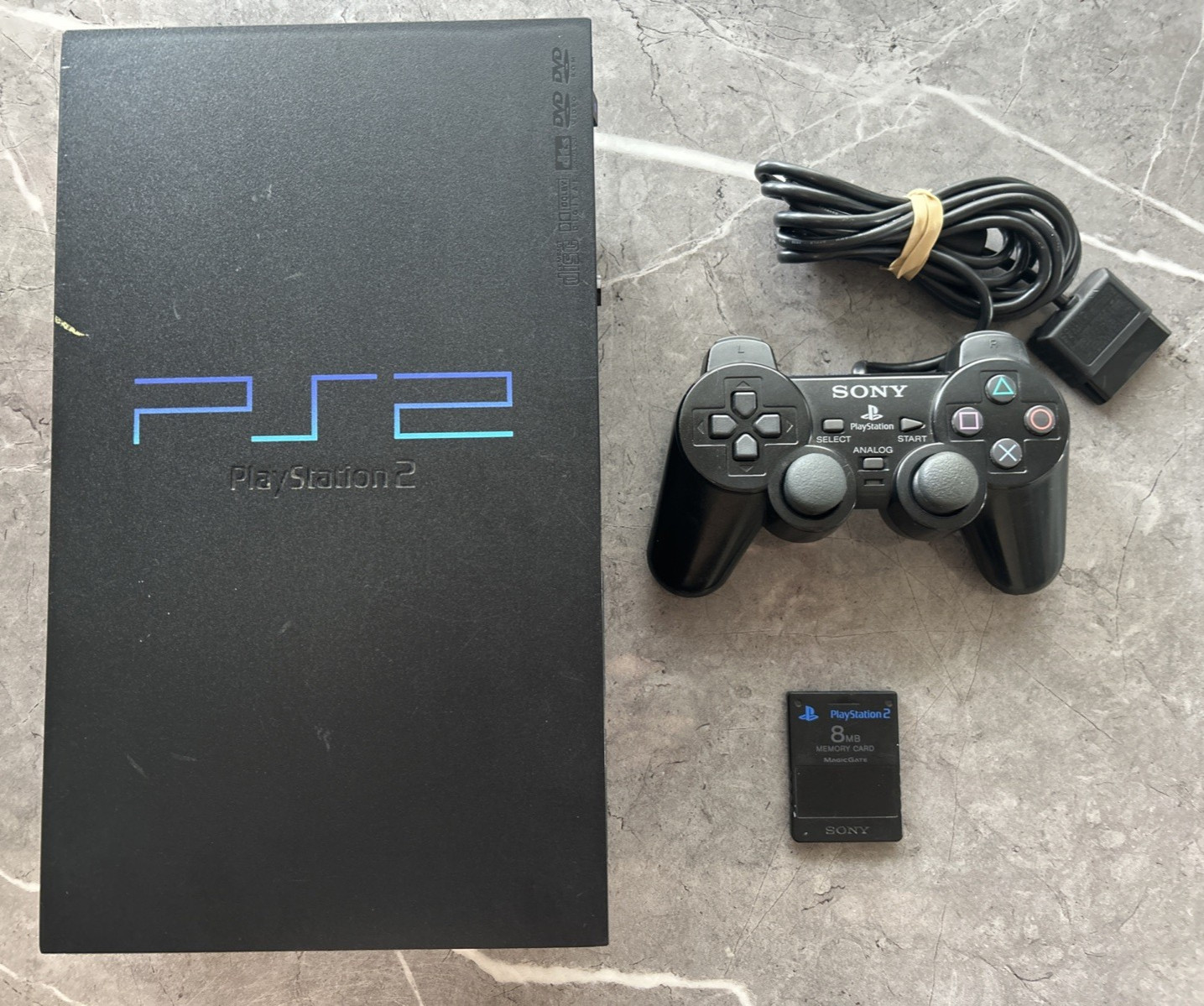 Sony PlayStation 2 PS2 ( CPH-39001) console w/ one DualShock