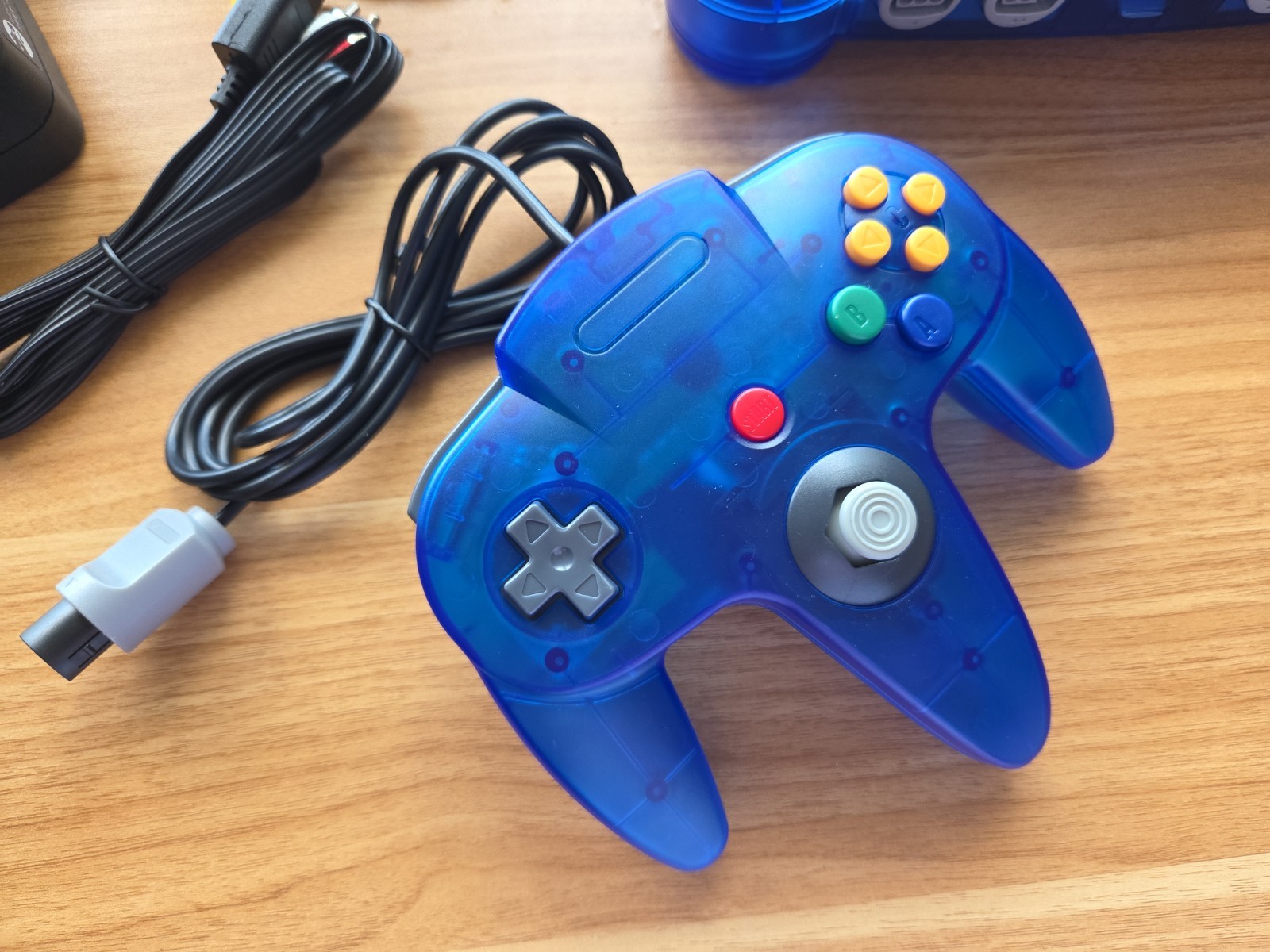 N64 Nintendo 64 clear Blue Funtastic Console Re-Shelled Region Free