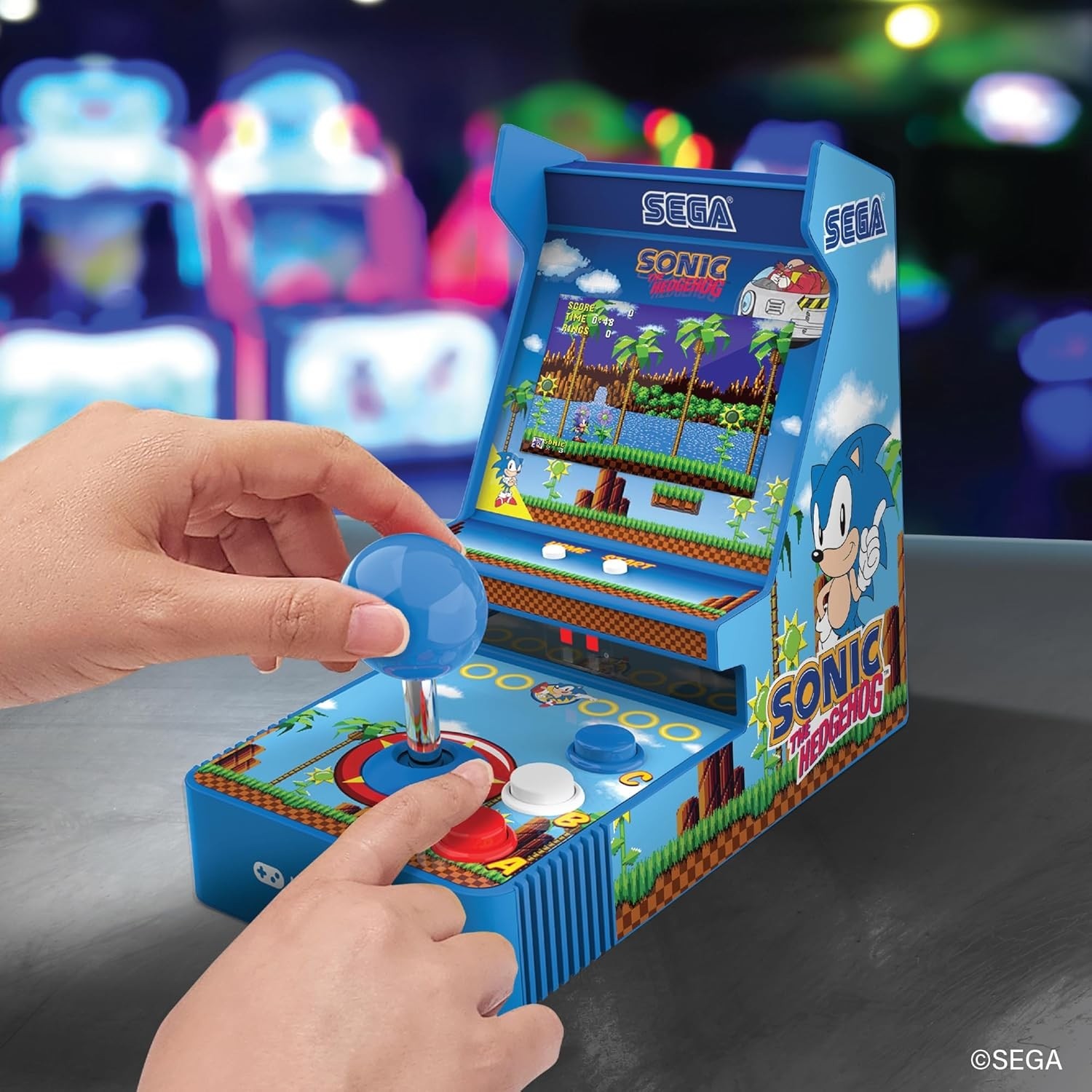 My Arcade Sonic The Hedgehog Joystick Player Portable Retro Arcade DGUNL-7157