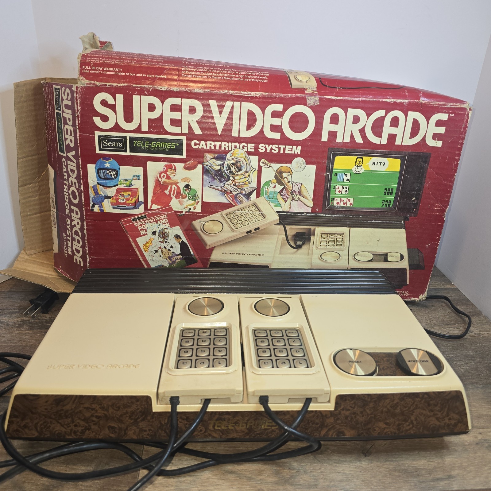 Vintage Sears, Roebuck & Co Super Video Arcade Tele-Games Intellivision Console