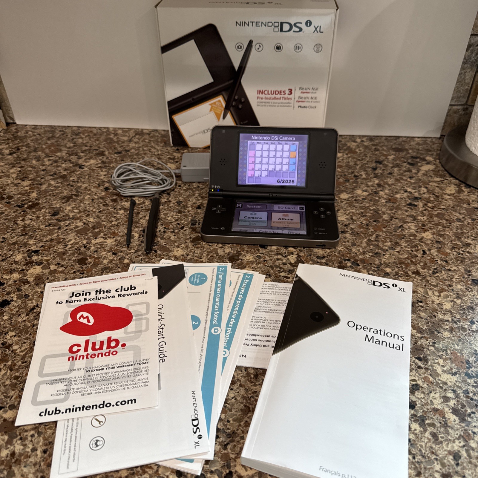 Nintendo DSi XL – Bronze Color Handheld Console – Complete In Box – Excellent