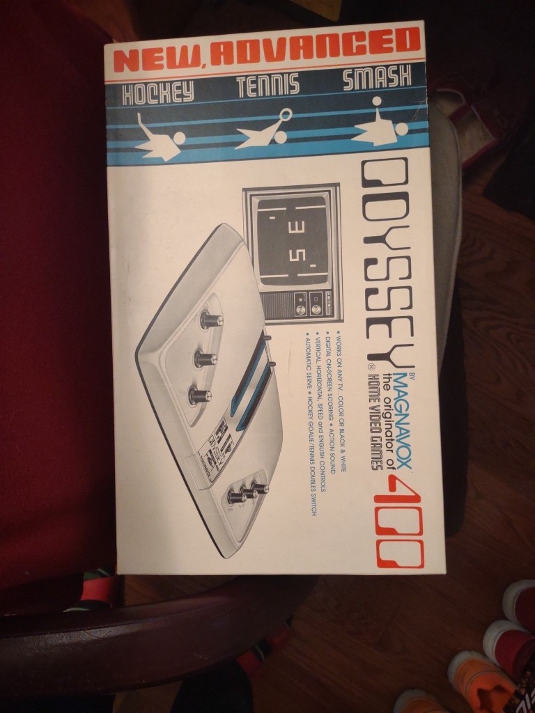Vintage 1975 Magnavox Odyssey 400 Video Game Console With Box + Manuals