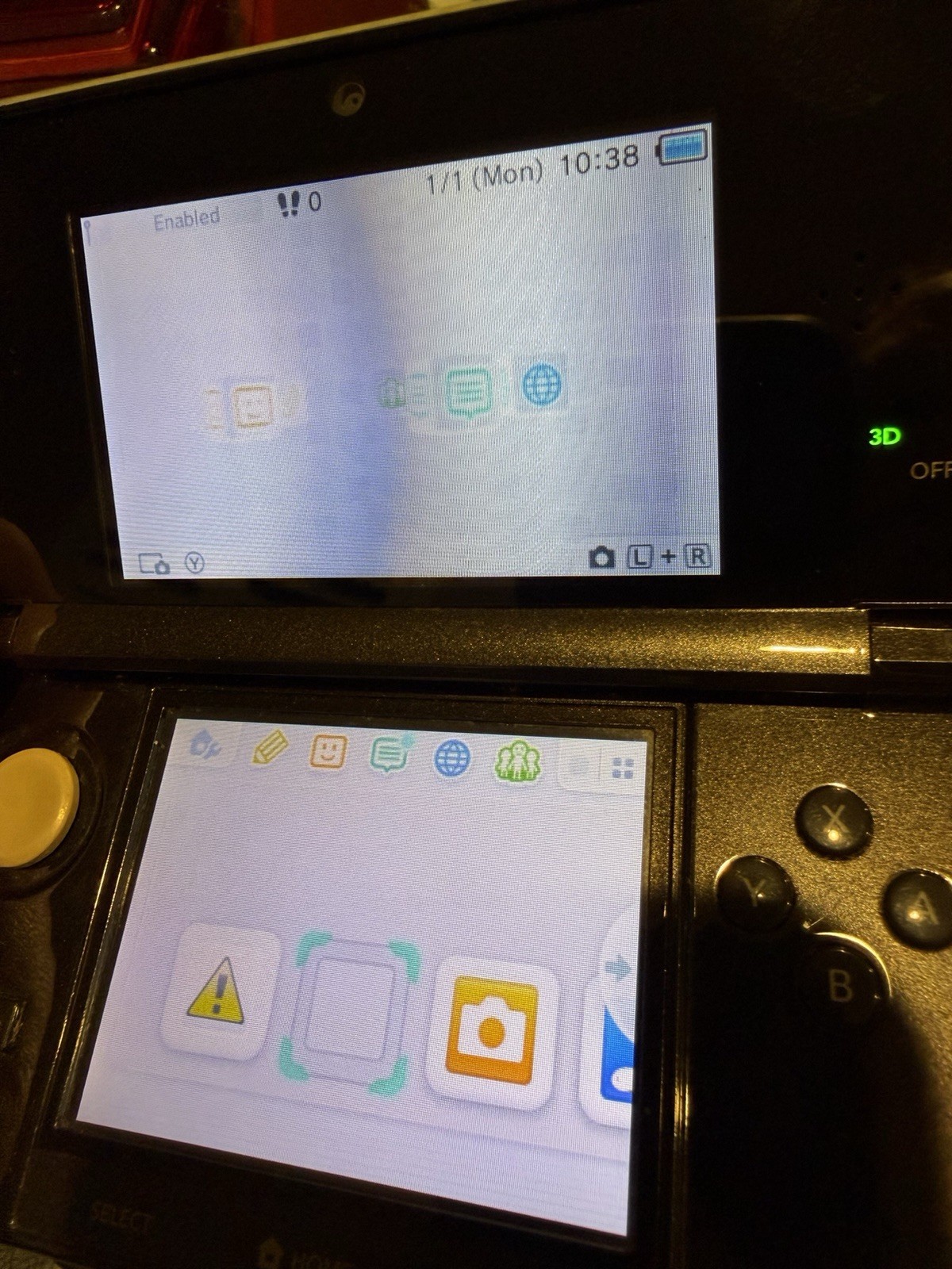 Japanese Nintendo 3DS System Black Working Us Seller With Charger Region Free J
