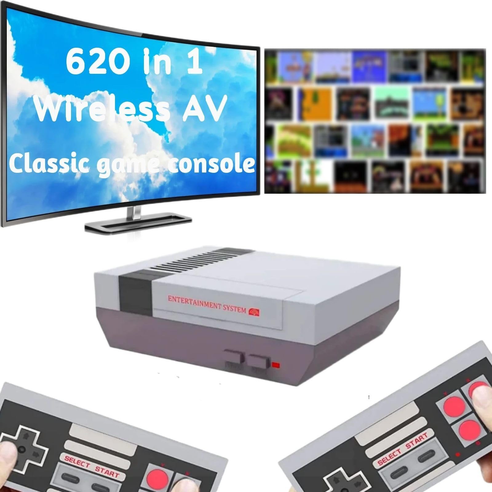 Classic Mini Handheld Retro Game Console,Video Game Consoles Built-in 600 Cla…