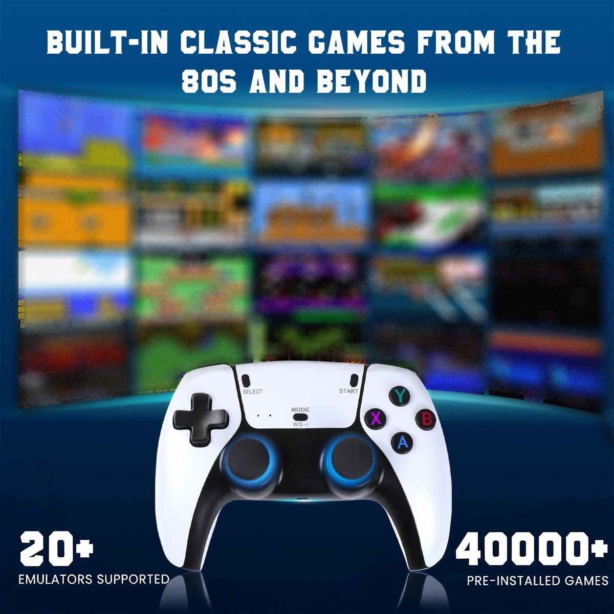 4K 64G HDMI TV Video Game Stick M15 Gaming Console Gamepad 2 Wireless Controller