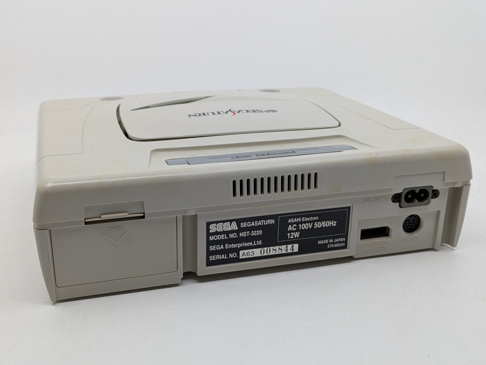 Sega Saturn White HST-3220 NTSC-J Tested w Controller + Touge King the Spirits