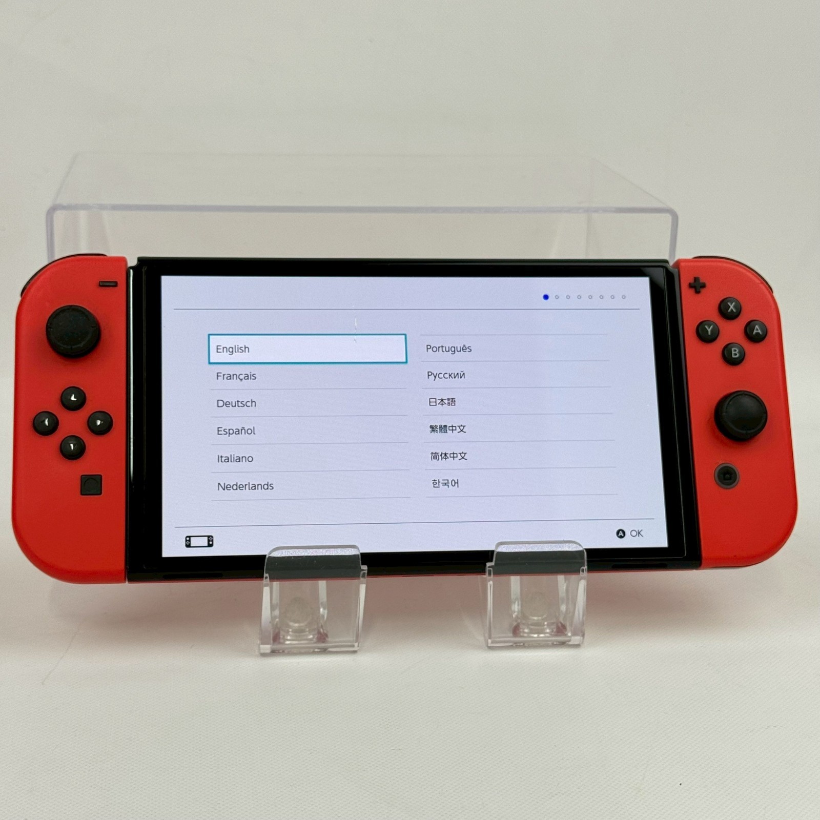 Nintendo Switch 64GB OLED Mario Red Console Boxed Region Free 1Day Ship 644