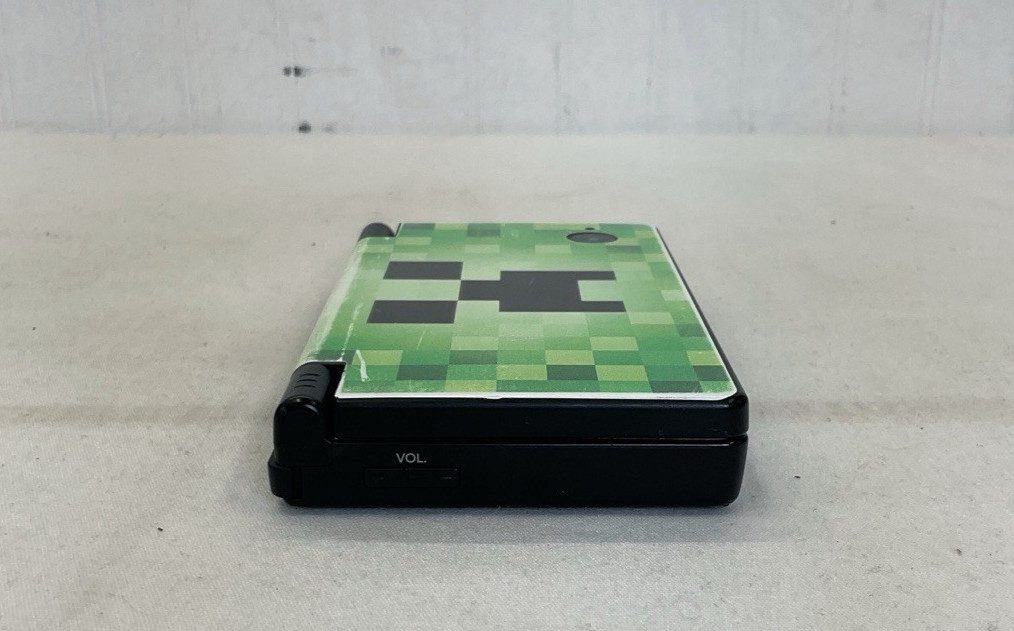 Nintendo DSi Console TWL-001 | Black With Minecraft Stickers | Tested & Working