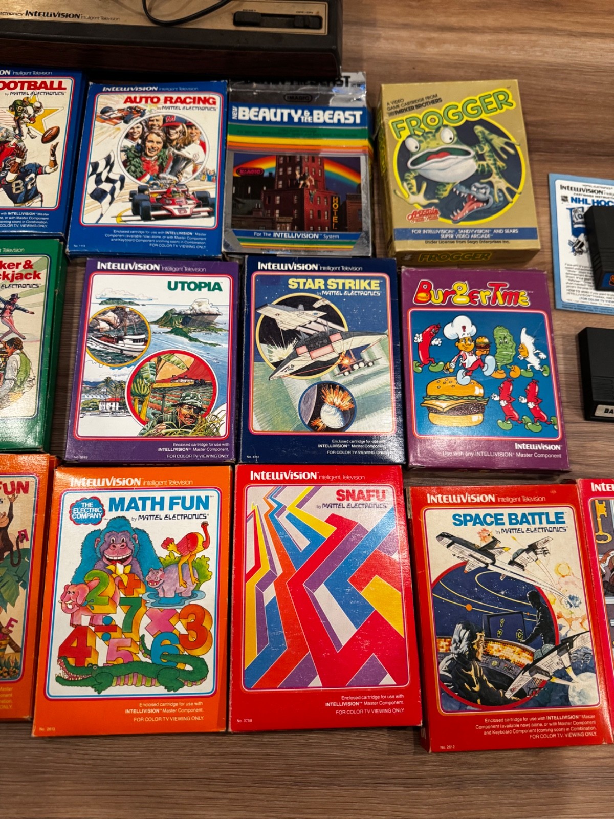 Intellivision Game Console Model 2609 A with 18 games