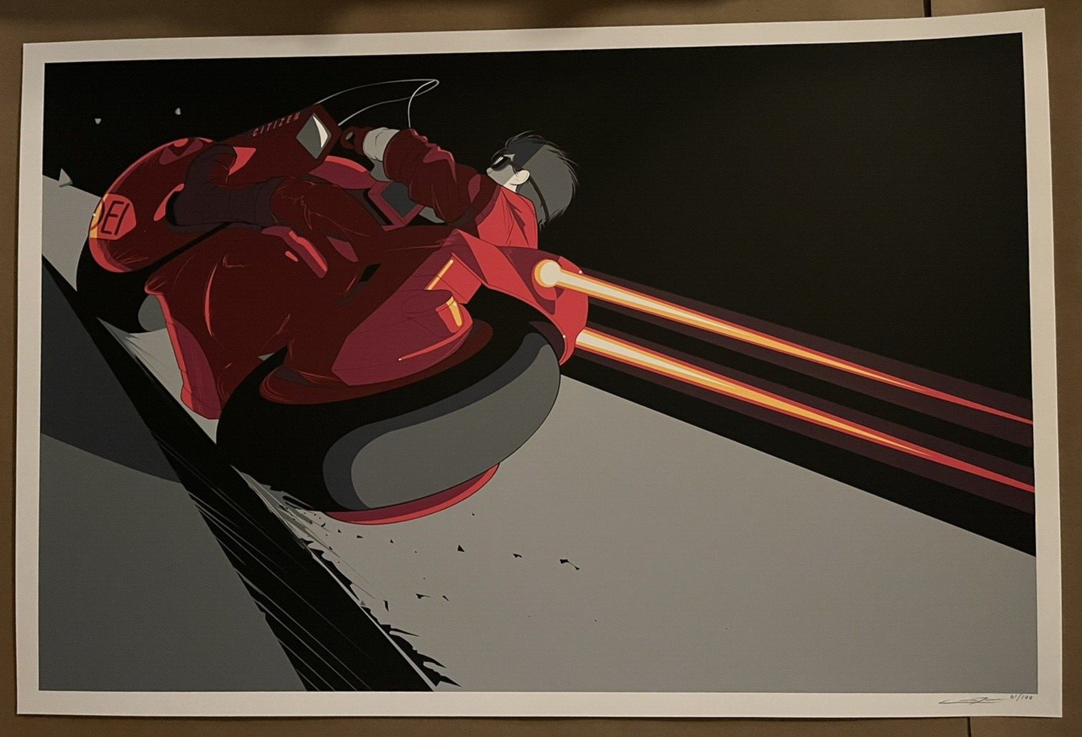 SIGNED Craig Drake Kaneda Art Print Akira Poster Mondo Hero Complex Anime Manga