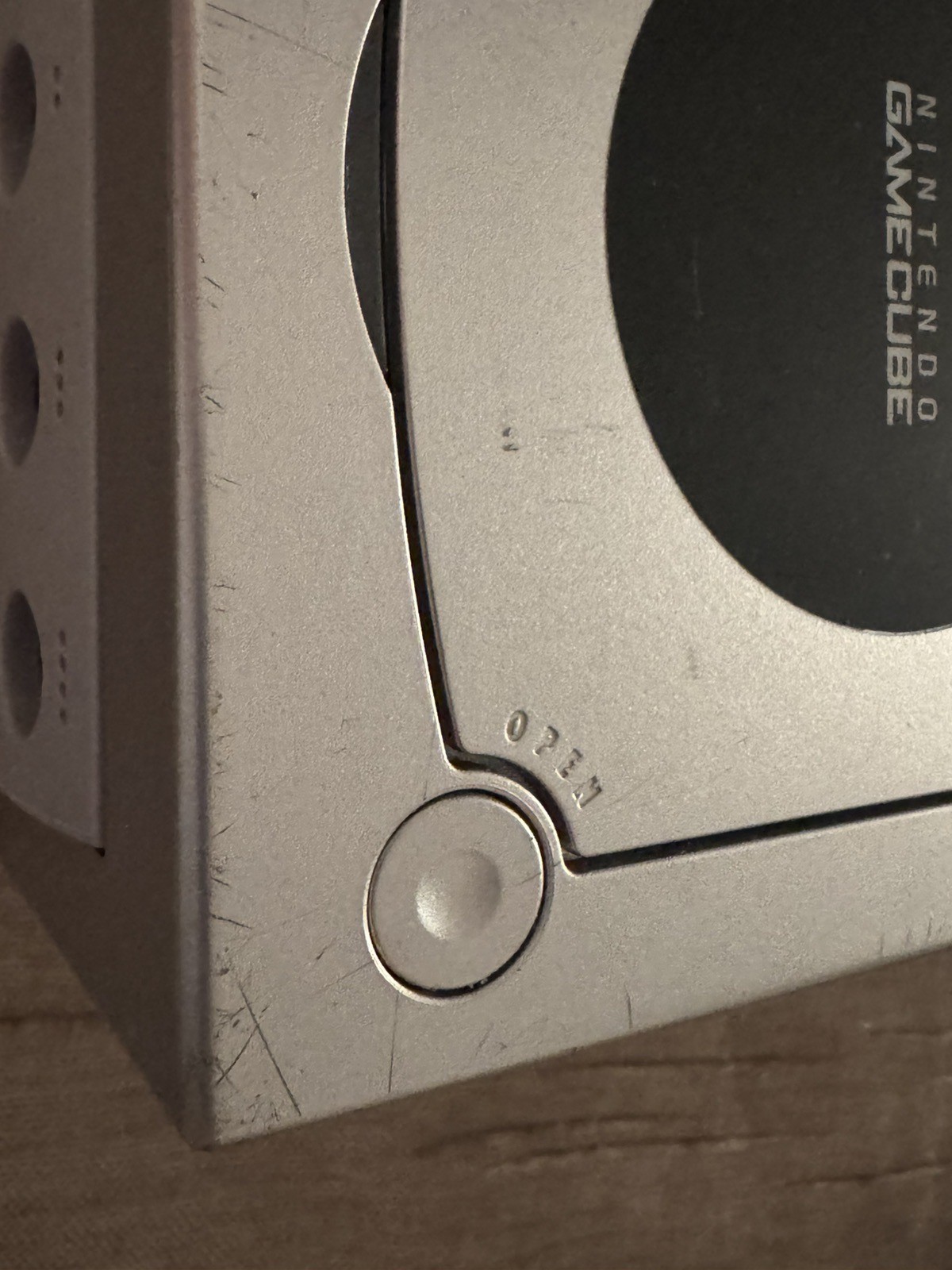 Nintendo GameCube Platinum Silver Console Only No Wires DOL-101 USA Tested/Works