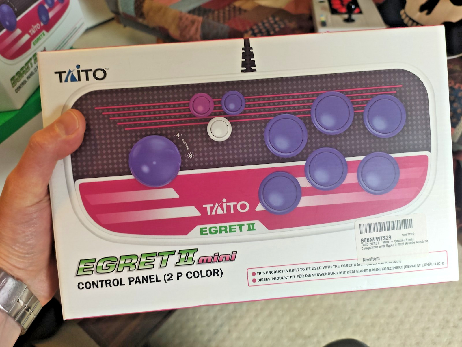 Taito Egret 2 Mini + Arcade Memories VOL.1 & 2 Set, 2X Joysticks, Control Pad US