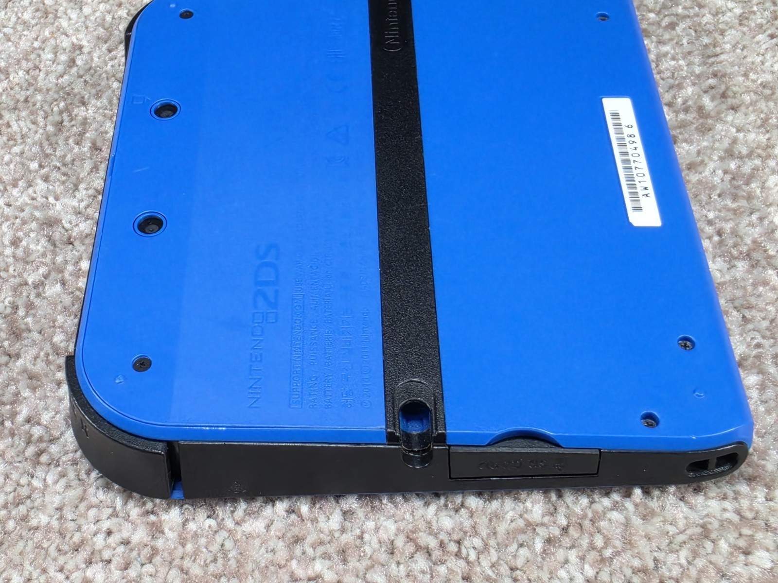 Nintendo 2DS Electric Blue Console w/ OEM Charger Tested Works No Stylus