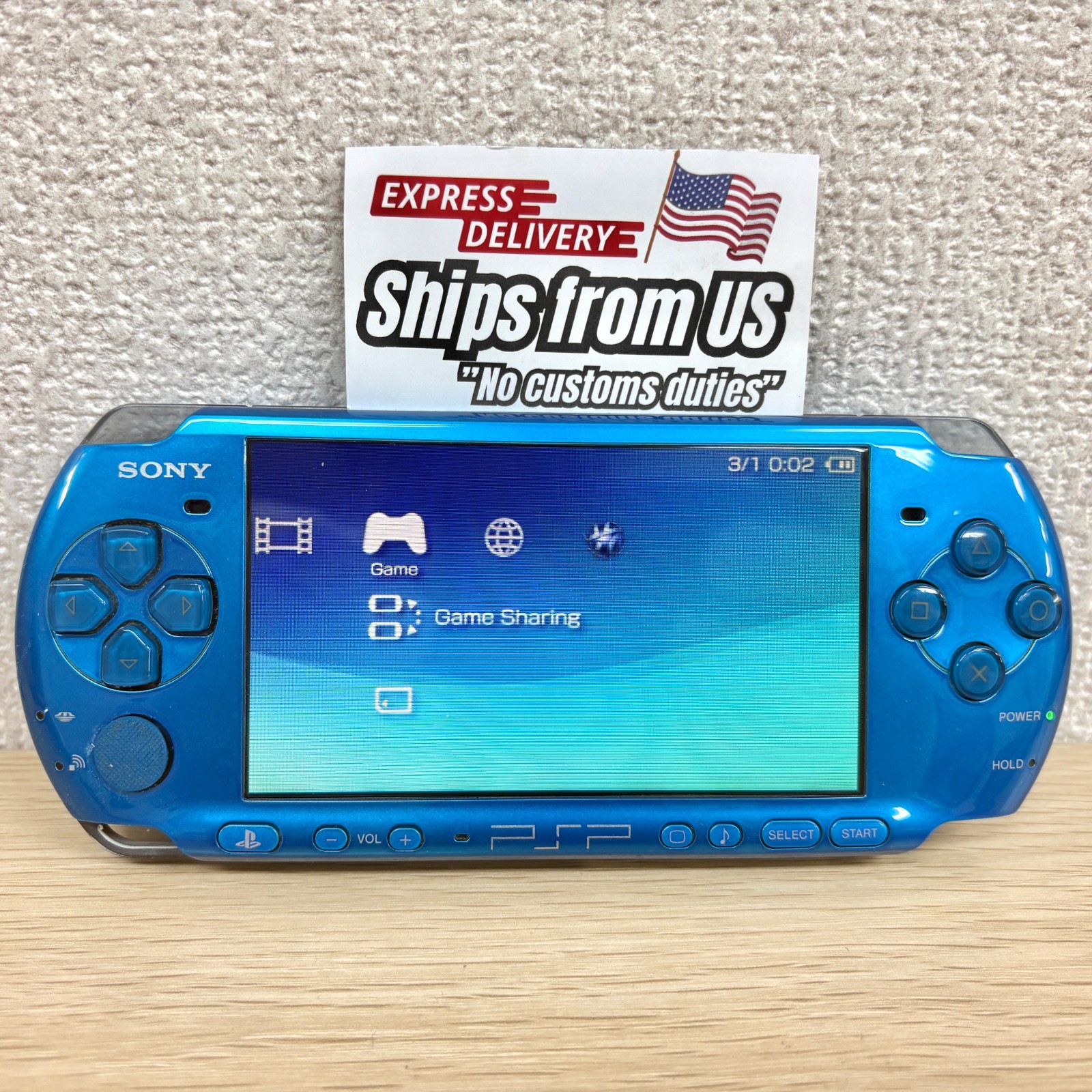 Sony PSP-3000 Console Select /Charger+newbattery+random3games+4G U.S Shipping