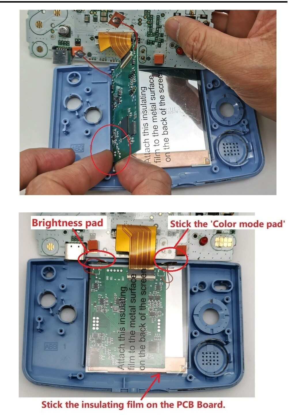 Neo Geo Pocket Color OSD Q5 IPS Backlight Mod kit