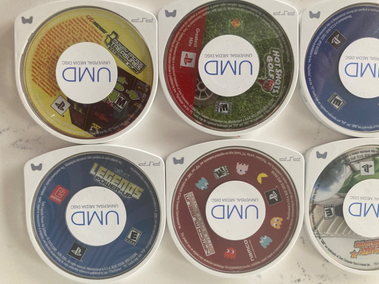 PSP complete with 10 games carrying case and power cord