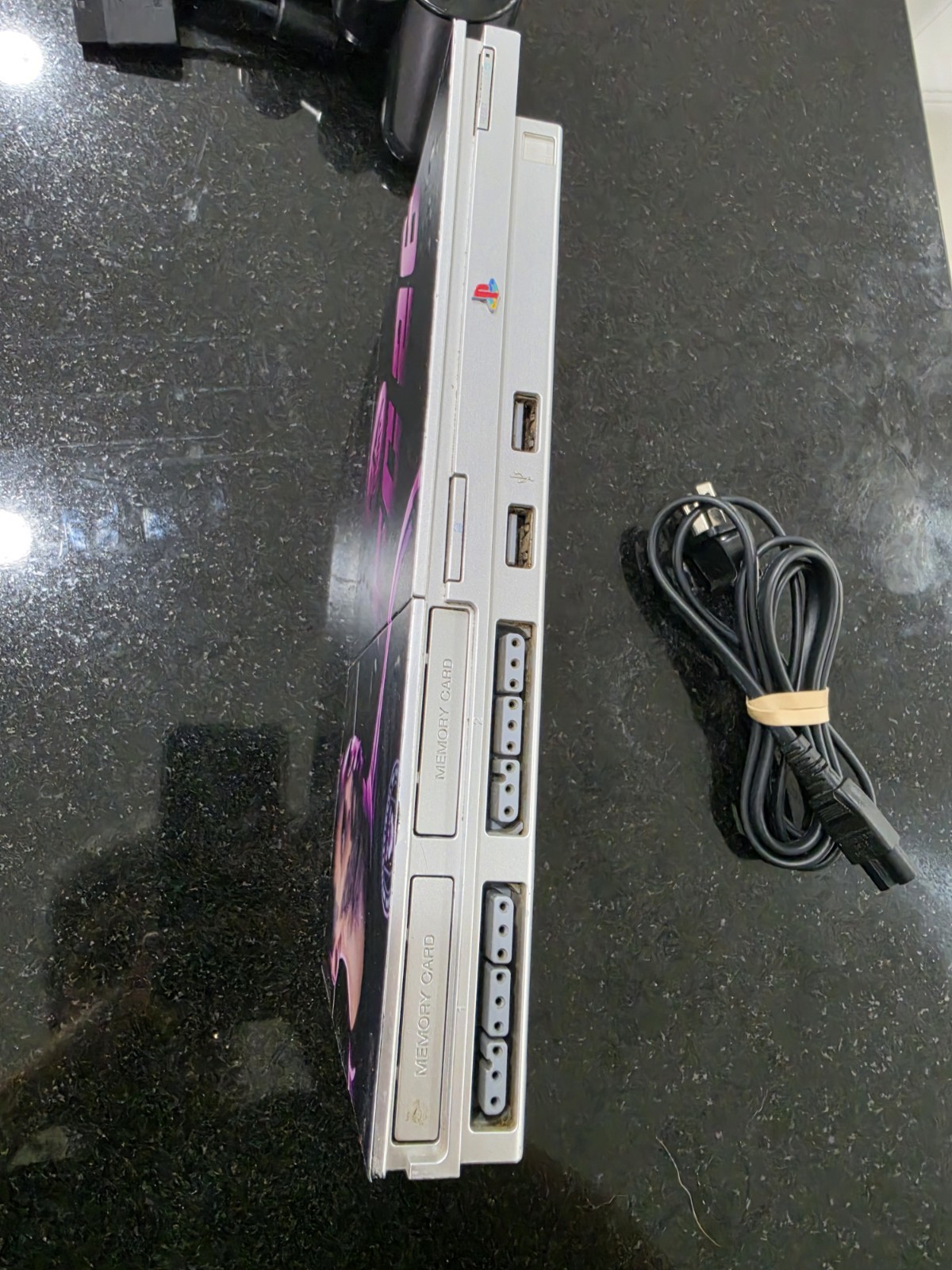Sony PlayStation 2 PS2 Slim Silver Console Complete. Tested Working 90001