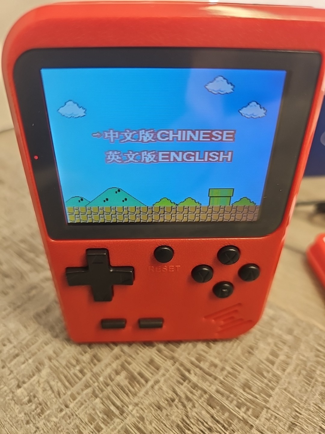 Red Retro Handheld Game Console for Kids 400 Classic Games Rechargeable Tv-Conne