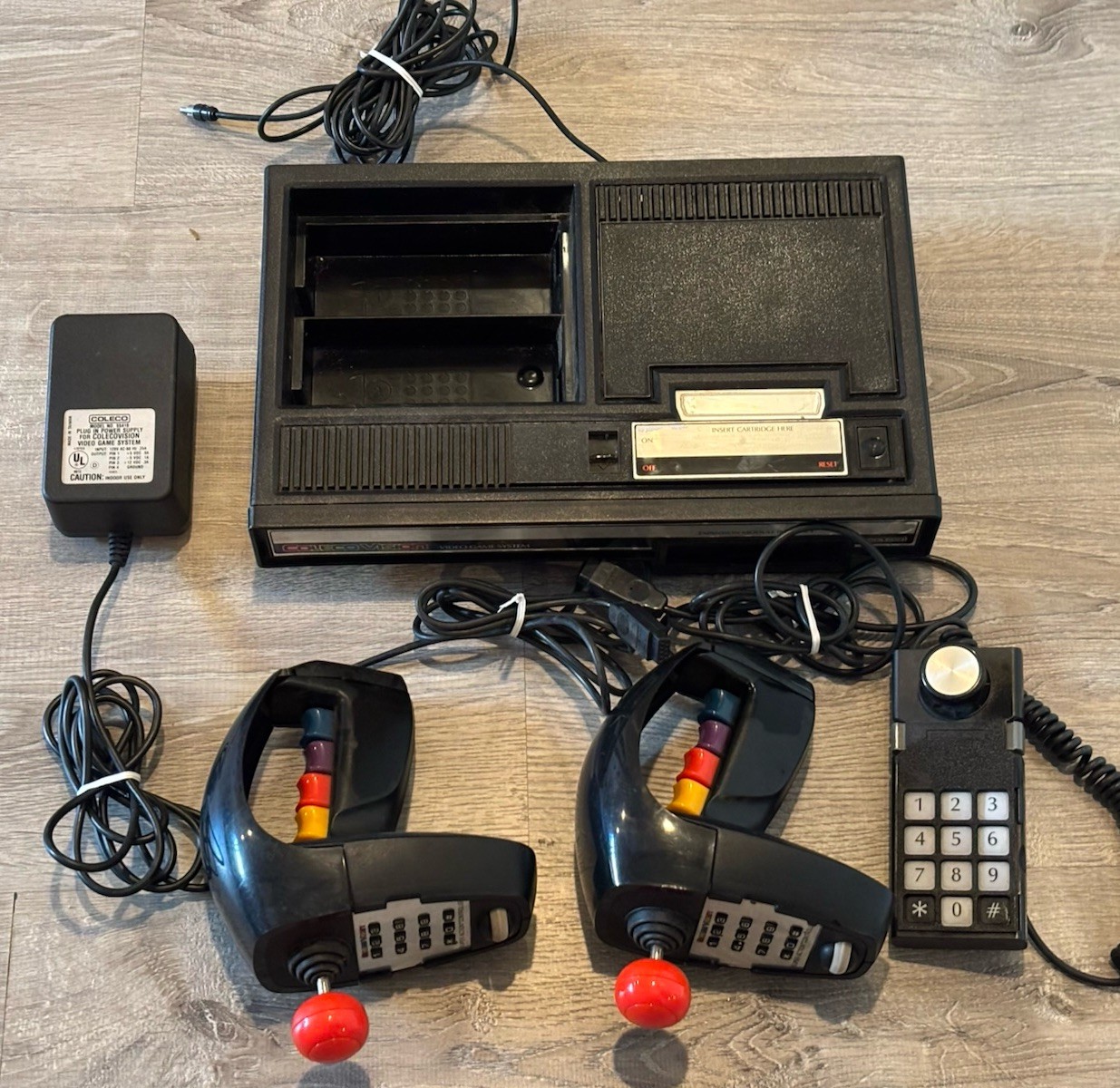 Colecovision Console, Controllers – UNTESTED Parts Repair Only