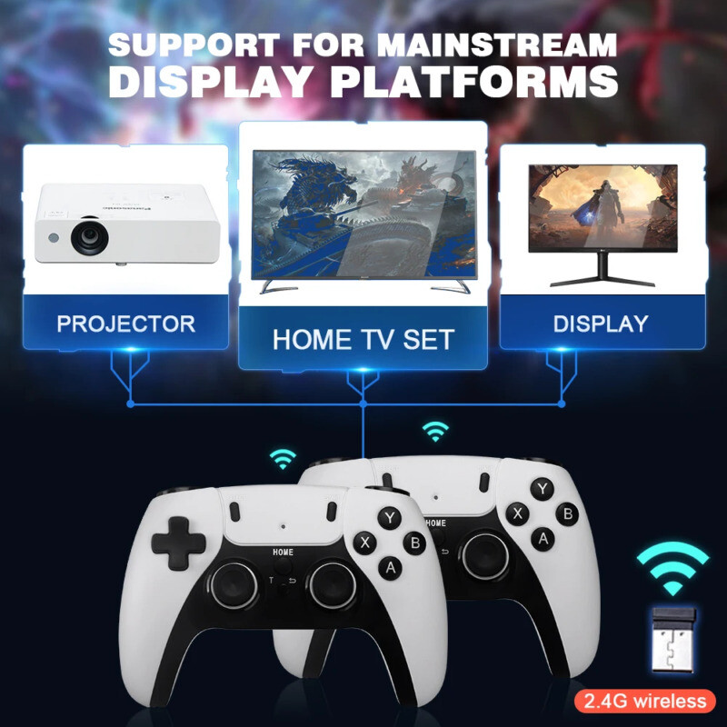 M15 Pro Console 2.4G Dual Wireless Controller Game Stick 4K 20 Video Game Sticks