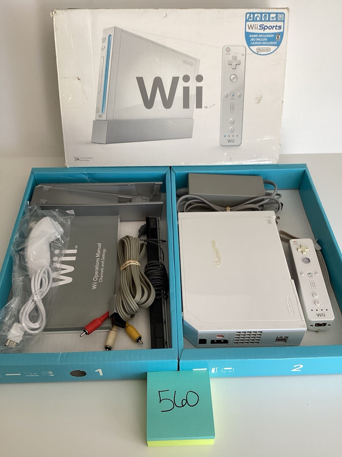 BOXED Nintendo Wii Video Game System RVL-001 Console Bundle Retro