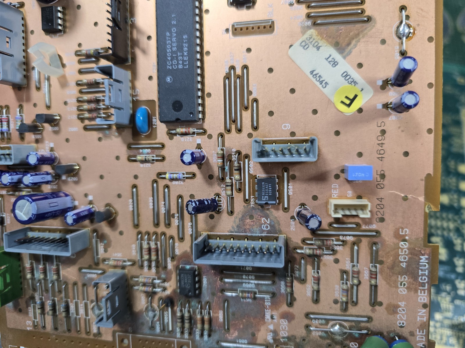 Philips CDI 910 EXACT CORROSION Motherboard-Not Tested-Intact-PARTS-READ ALL