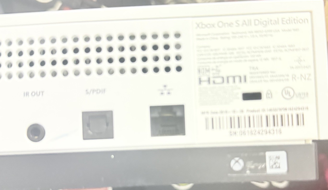 Microsoft Xbox One S 1TB Console Only – White