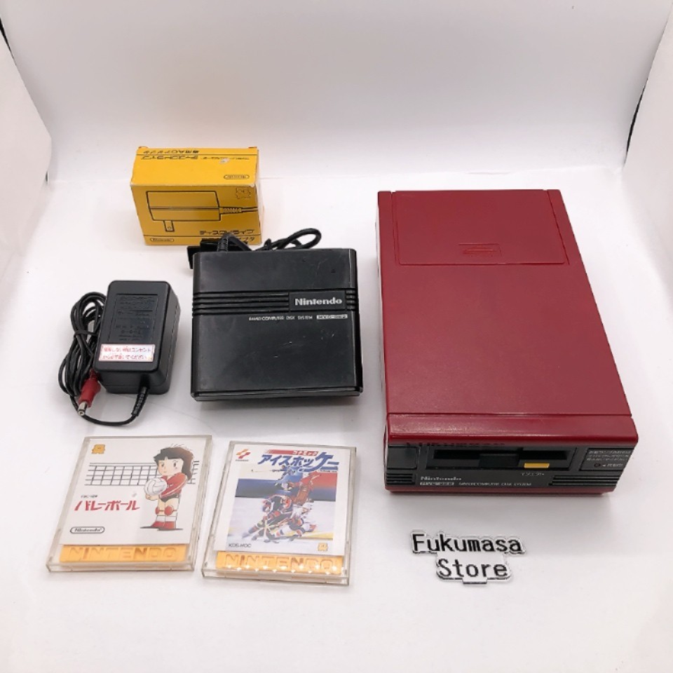 Nintendo Famicom Disk System Console HVC-022 NEW BELT NTSC-J Japan Tested