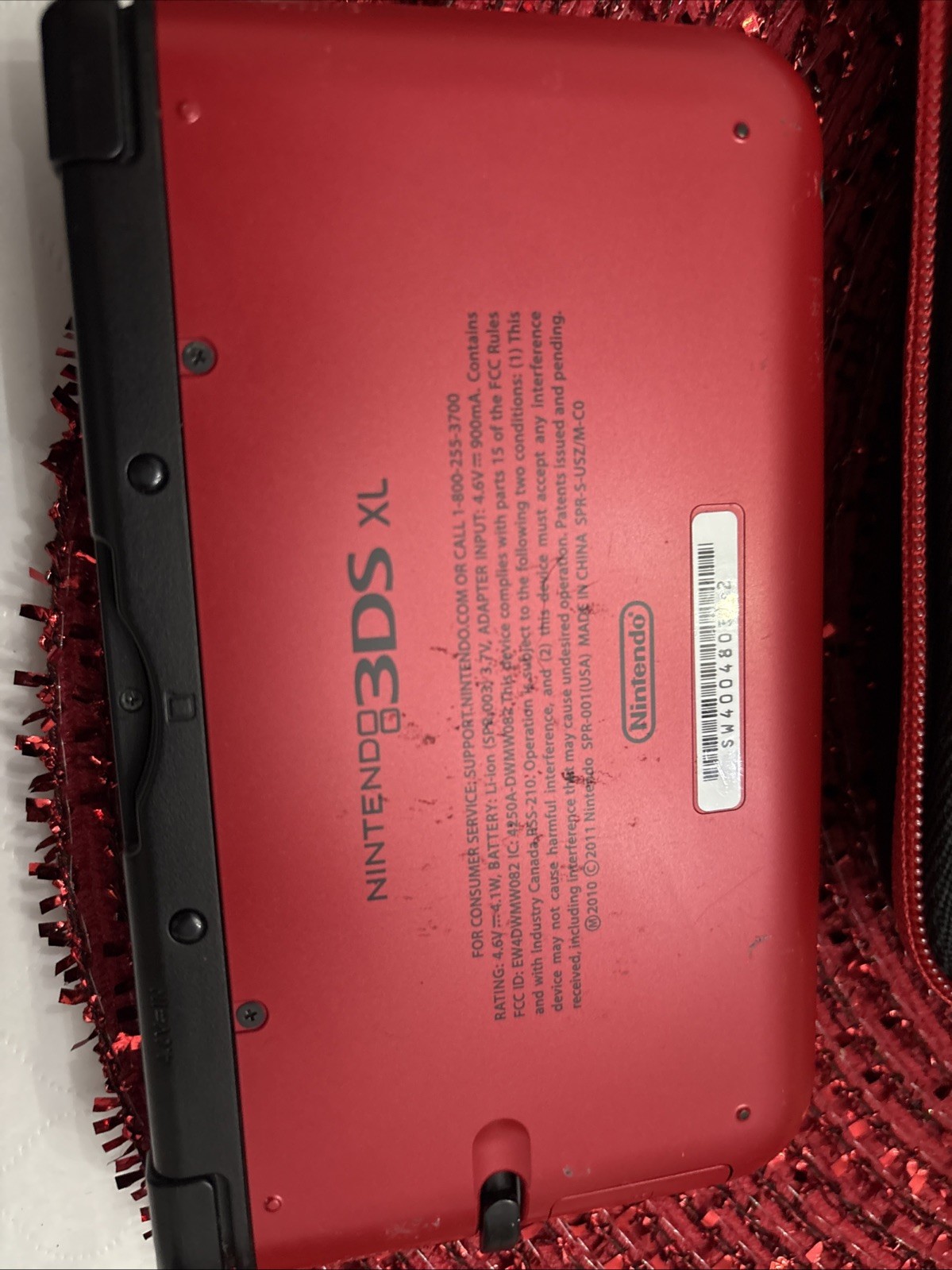 Nintendo 3DS XL Portable Gaming Console – Red and Black