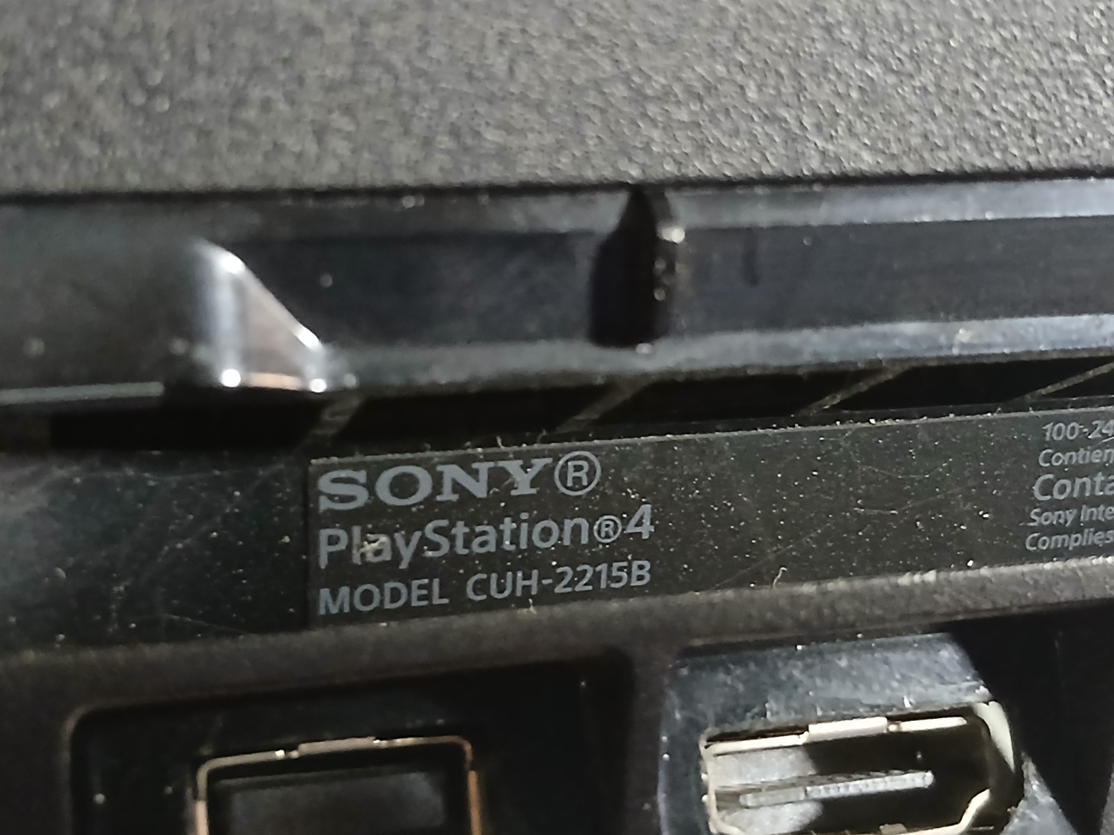 Sony PlayStation 4 Slim CUH-2215B Game Console for REPAIR PARTS DISC DRIVE As Is
